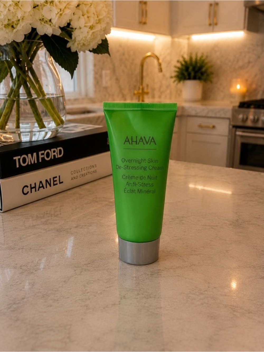 AHAVA Mineral Radiance Overnight Skin De-Stressing Cream 50mL NEW SEALED